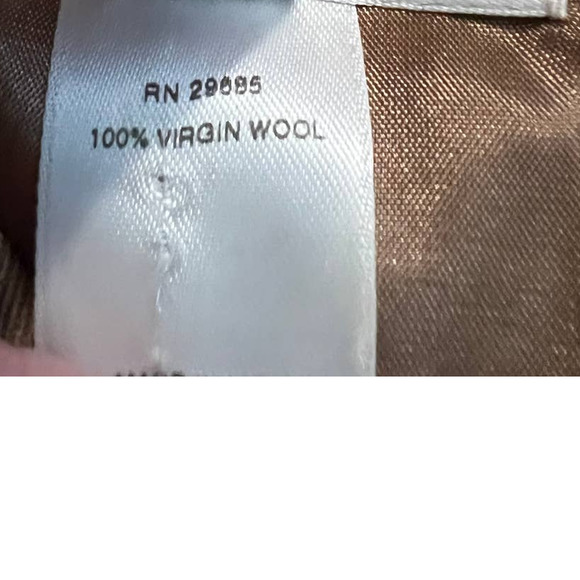 Pendleton Women's Short Jacket Size 14 in Brown Virgin Wool Zipper Close - Picture 4 of 5